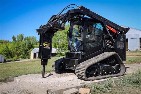 how to use a jackhammer on a skid steer|hammer attachment for skid steer.